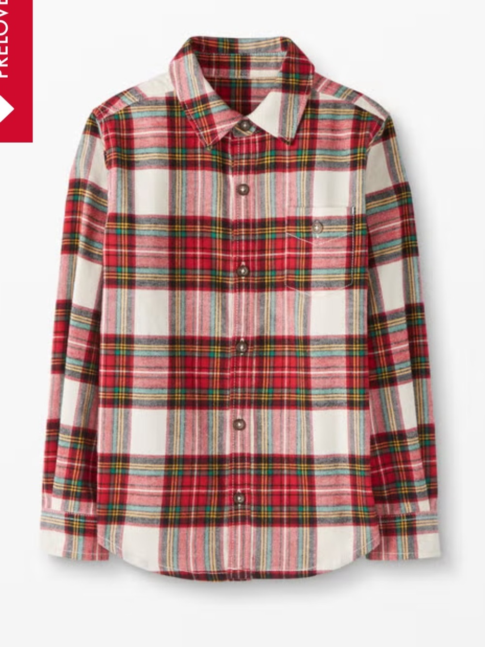 Hanna Andersson festive flannel shirt